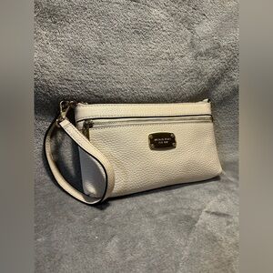 Michael Kors Cream Wristlet Clutch